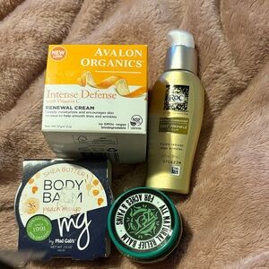 Avalon Organics and RoC Skincare Set lot of 4